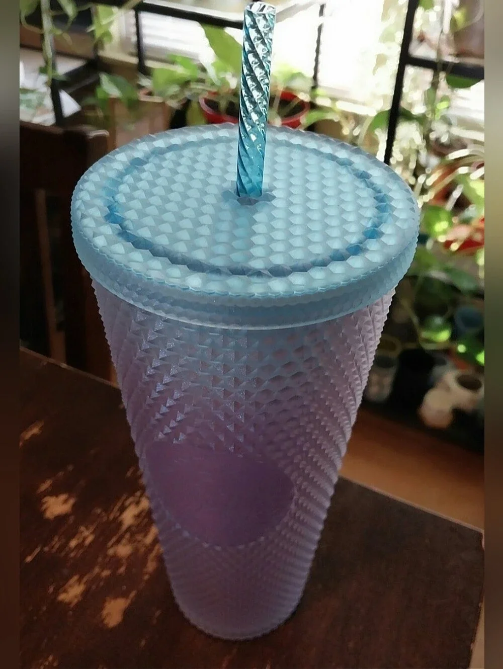 Starbucks Periwinkle Gradient Studded Tumbler